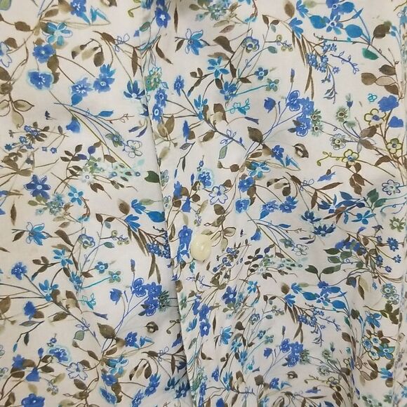 BOGGI MILANO Italian Style Blue 100% Cotton Long Sleeve Button Up sz Large - Picture 8 of 8